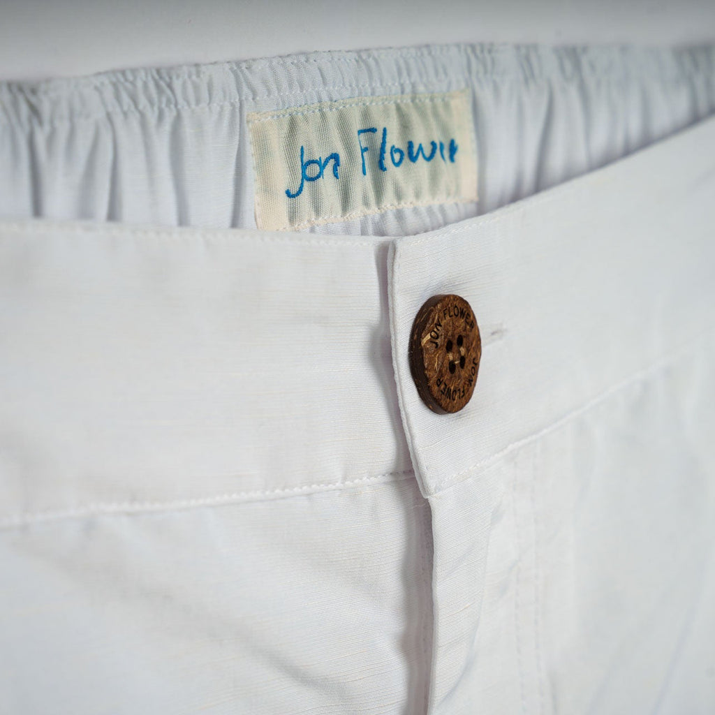 SAINT TROPEZ Linen Swim Shorts
