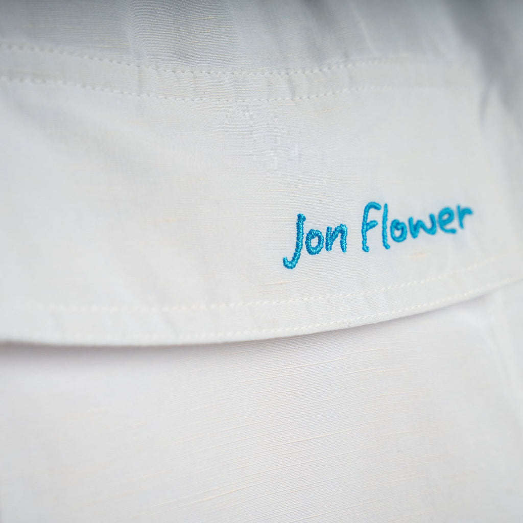 SAINT TROPEZ Linen Swim Shorts