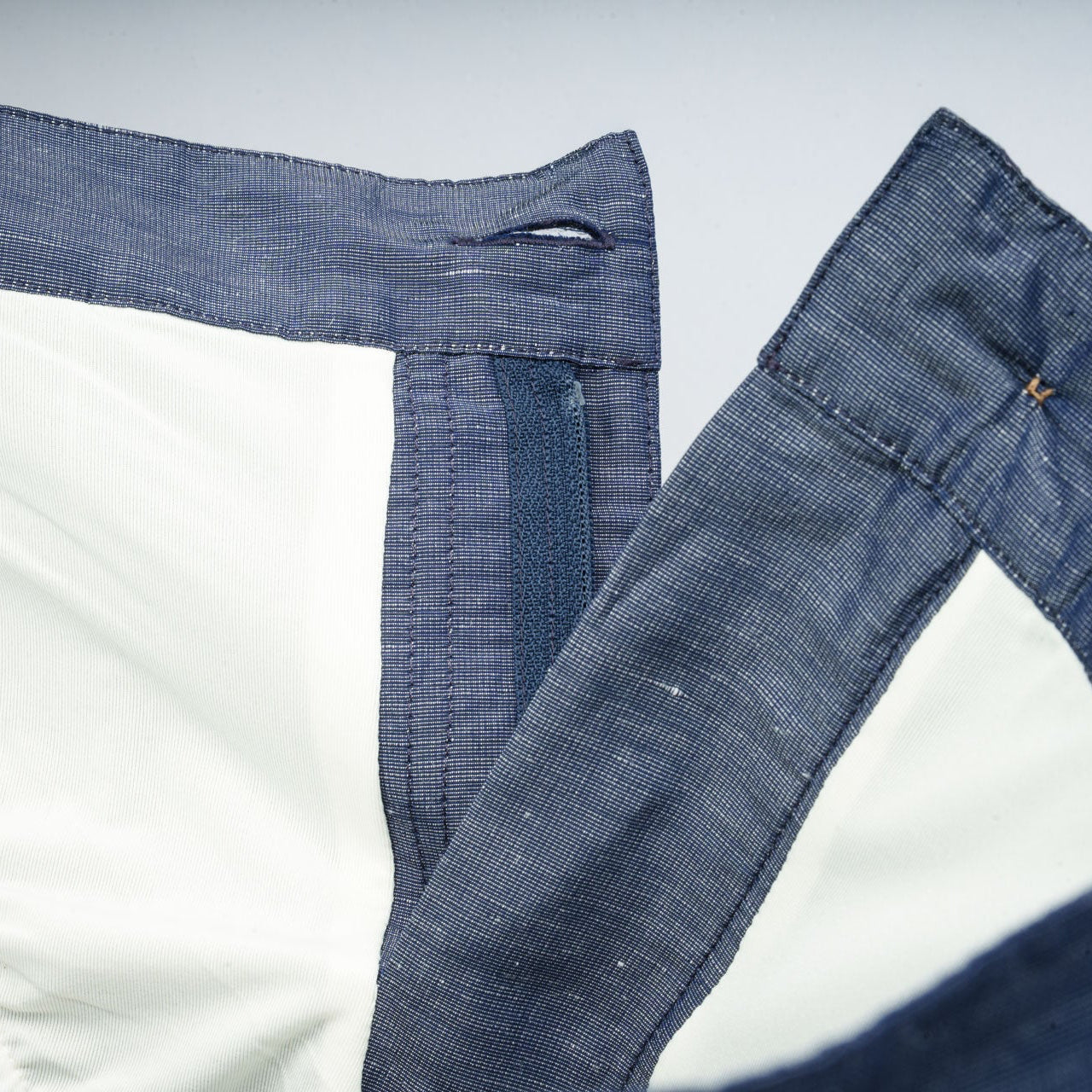 SAINT TROPEZ Linen Swim Shorts
